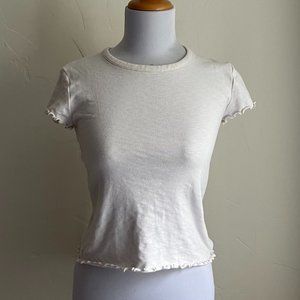 Madewell Baby Tee in Bright Ivory
